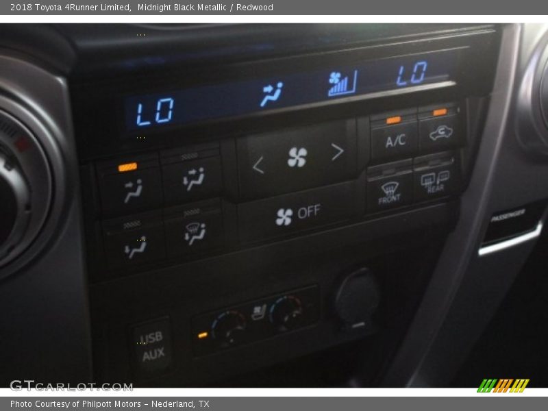 Midnight Black Metallic / Redwood 2018 Toyota 4Runner Limited
