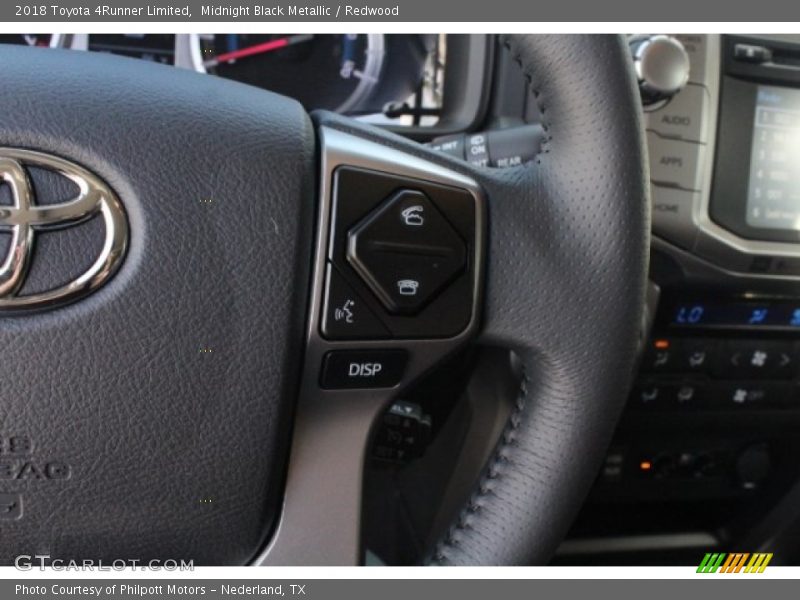 Midnight Black Metallic / Redwood 2018 Toyota 4Runner Limited
