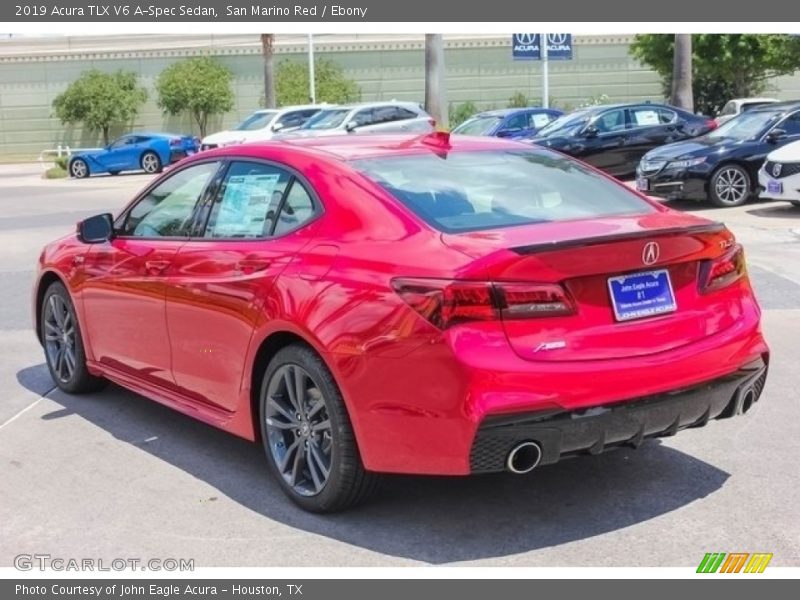 San Marino Red / Ebony 2019 Acura TLX V6 A-Spec Sedan