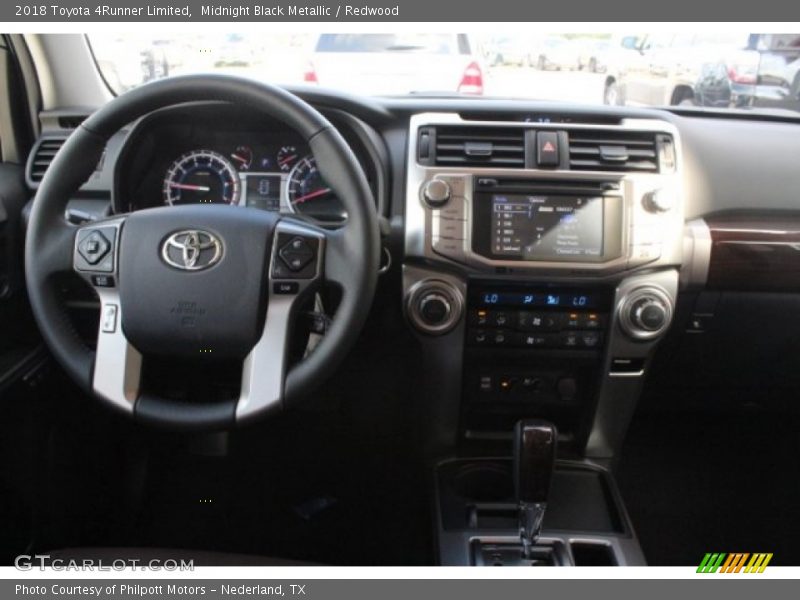 Midnight Black Metallic / Redwood 2018 Toyota 4Runner Limited