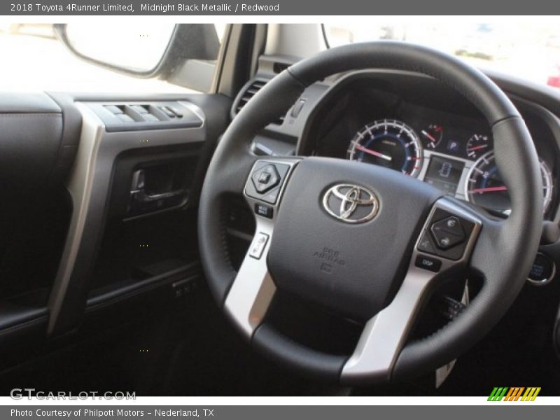 Midnight Black Metallic / Redwood 2018 Toyota 4Runner Limited