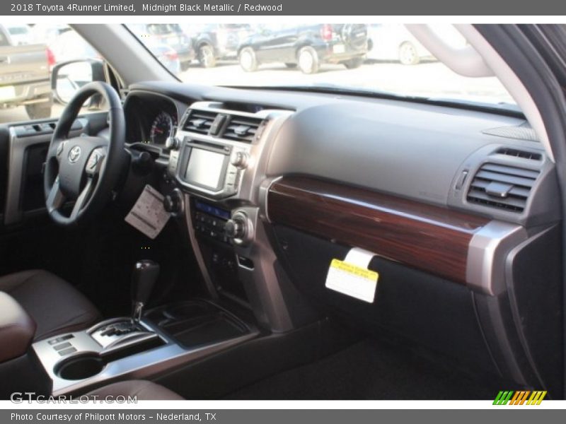 Midnight Black Metallic / Redwood 2018 Toyota 4Runner Limited
