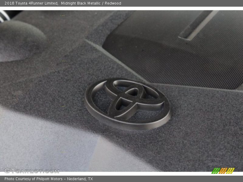 Midnight Black Metallic / Redwood 2018 Toyota 4Runner Limited