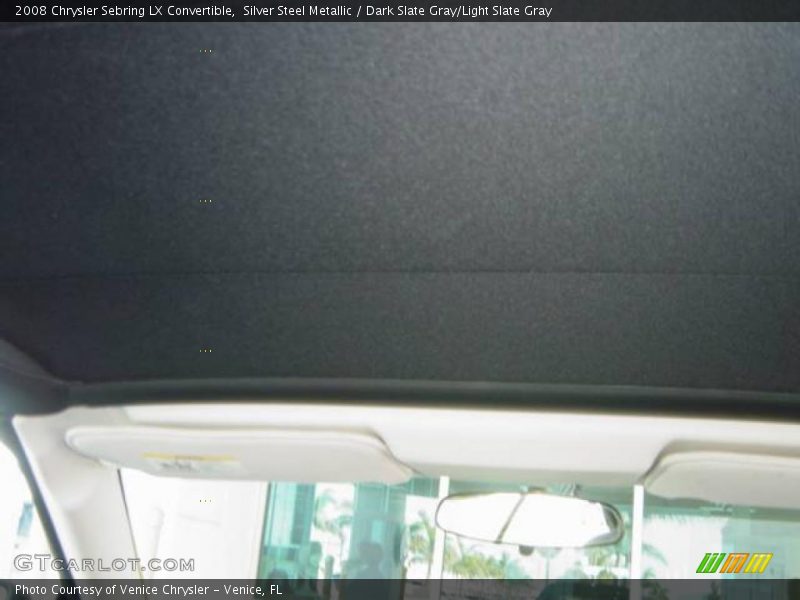 Silver Steel Metallic / Dark Slate Gray/Light Slate Gray 2008 Chrysler Sebring LX Convertible