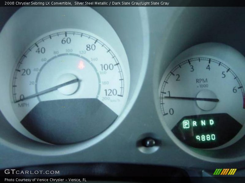 Silver Steel Metallic / Dark Slate Gray/Light Slate Gray 2008 Chrysler Sebring LX Convertible
