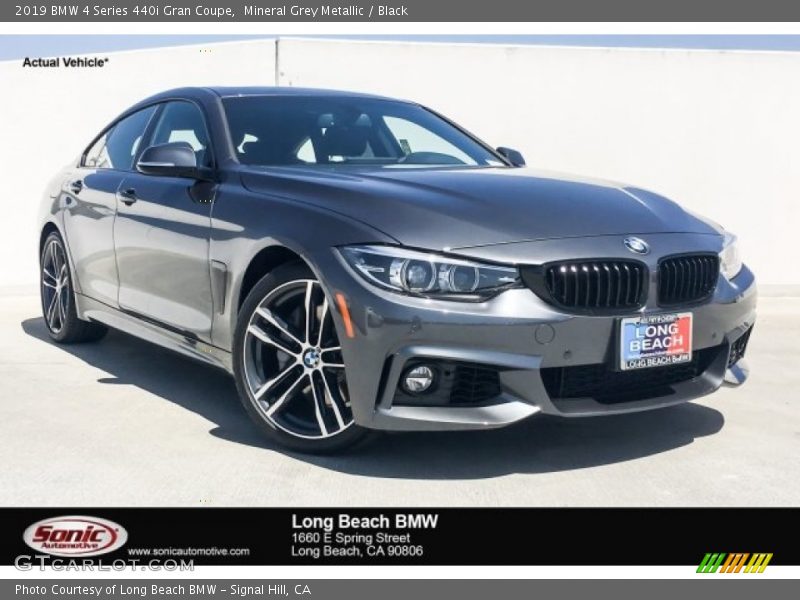 Mineral Grey Metallic / Black 2019 BMW 4 Series 440i Gran Coupe