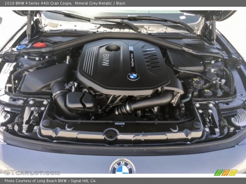 Mineral Grey Metallic / Black 2019 BMW 4 Series 440i Gran Coupe
