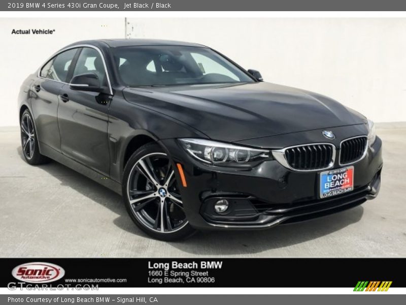 Jet Black / Black 2019 BMW 4 Series 430i Gran Coupe