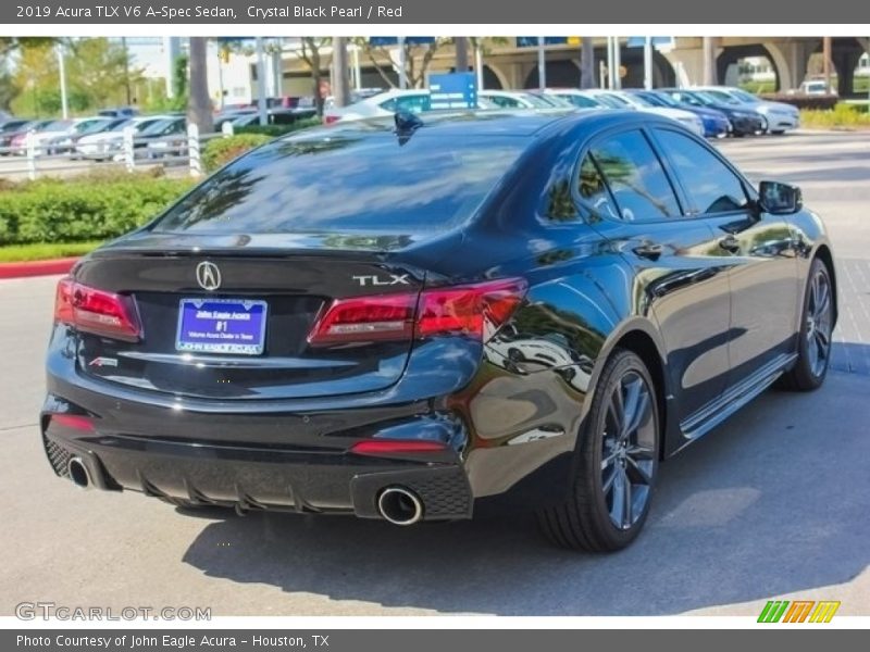 Crystal Black Pearl / Red 2019 Acura TLX V6 A-Spec Sedan