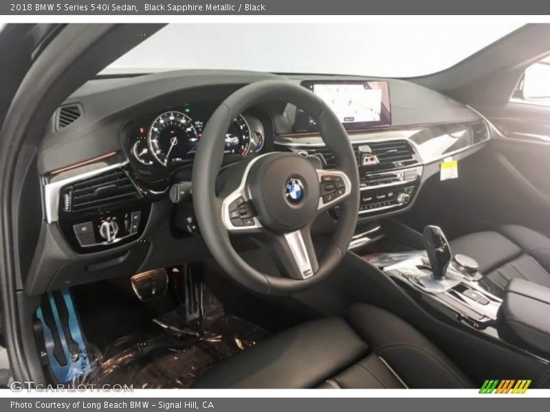 Black Sapphire Metallic / Black 2018 BMW 5 Series 540i Sedan