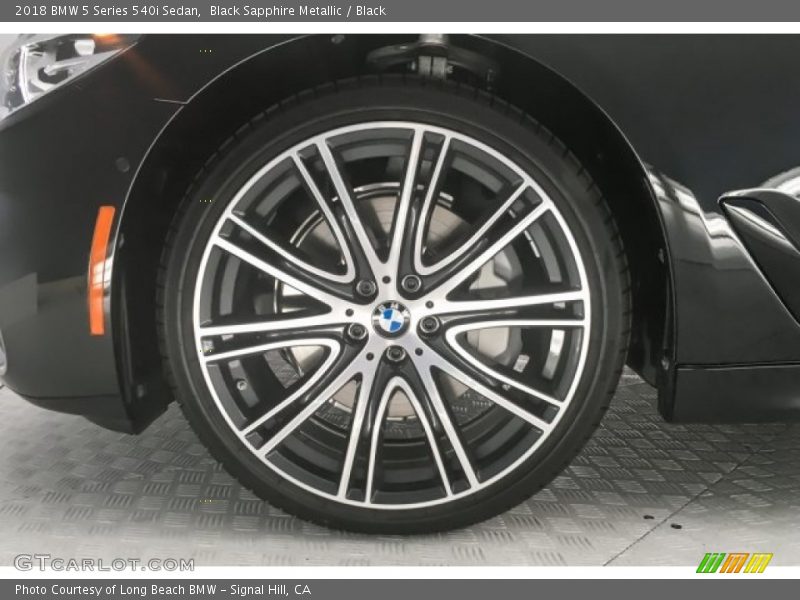 Black Sapphire Metallic / Black 2018 BMW 5 Series 540i Sedan