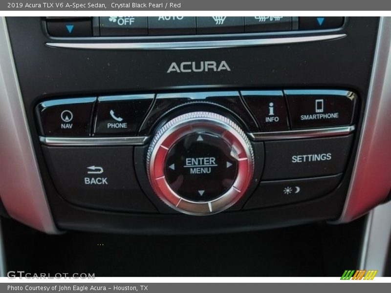 Crystal Black Pearl / Red 2019 Acura TLX V6 A-Spec Sedan