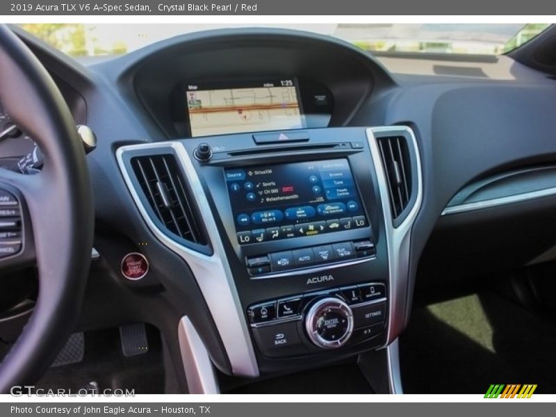 Crystal Black Pearl / Red 2019 Acura TLX V6 A-Spec Sedan