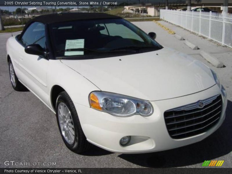 Stone White / Charcoal 2005 Chrysler Sebring Touring Convertible