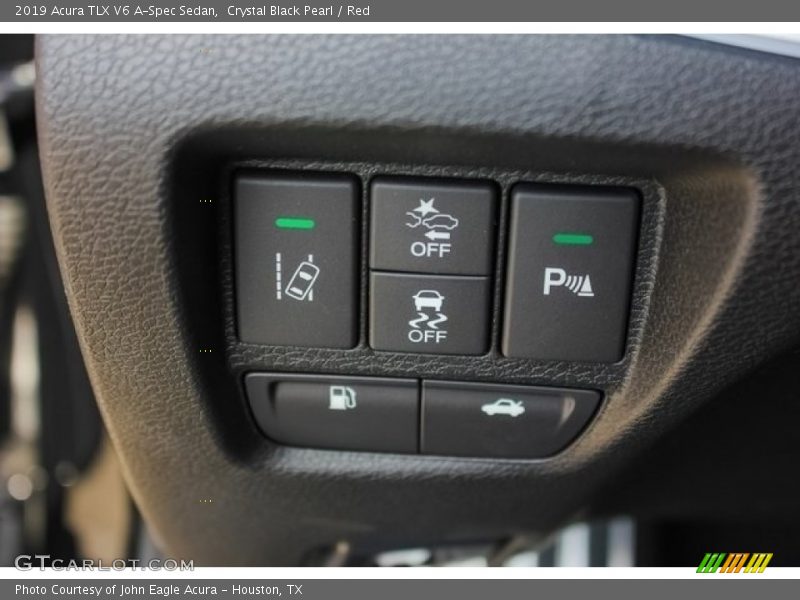 Crystal Black Pearl / Red 2019 Acura TLX V6 A-Spec Sedan