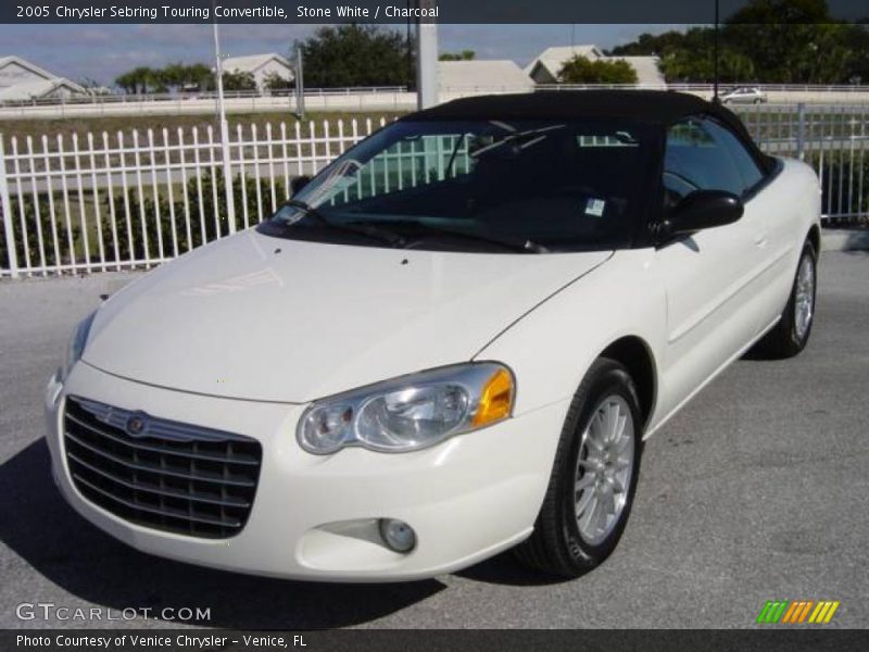 Stone White / Charcoal 2005 Chrysler Sebring Touring Convertible