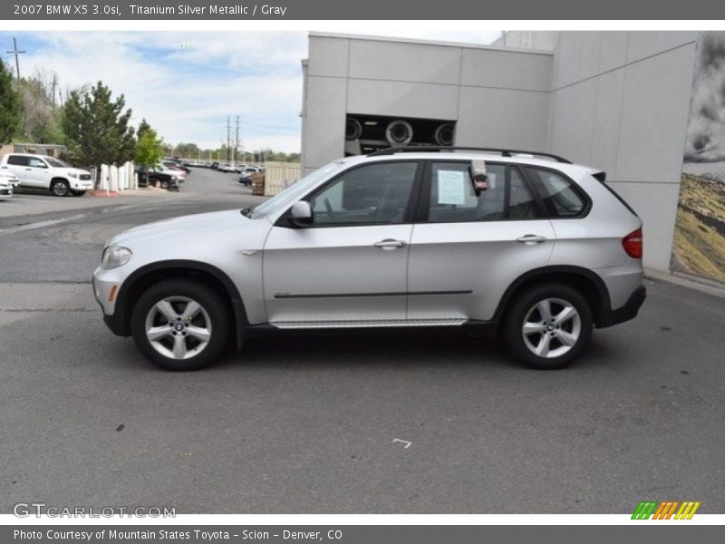 Titanium Silver Metallic / Gray 2007 BMW X5 3.0si