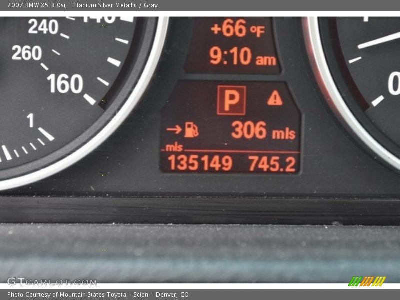 Titanium Silver Metallic / Gray 2007 BMW X5 3.0si