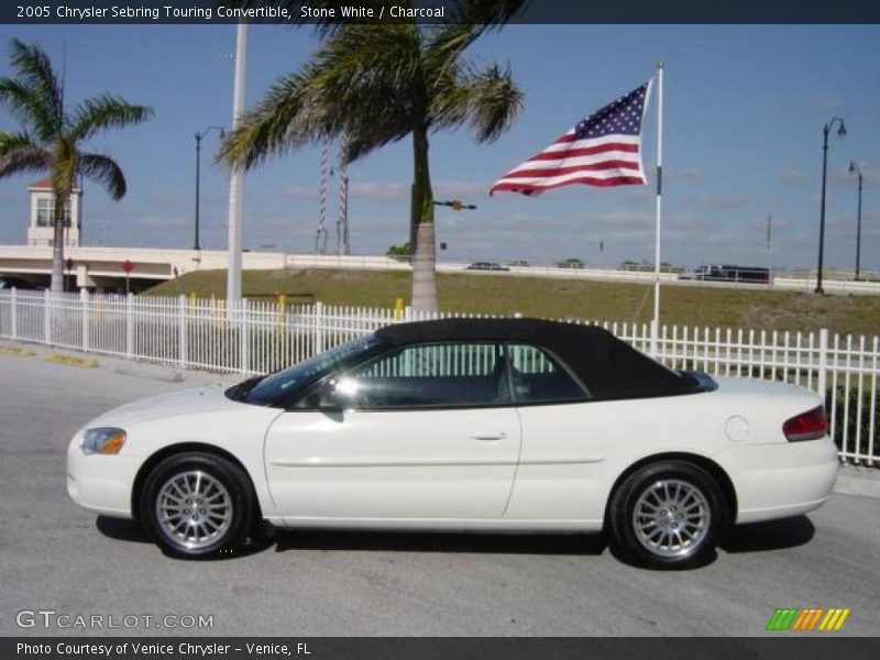 Stone White / Charcoal 2005 Chrysler Sebring Touring Convertible