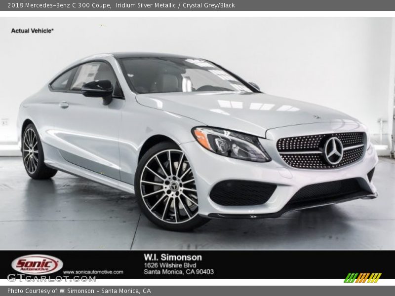 Iridium Silver Metallic / Crystal Grey/Black 2018 Mercedes-Benz C 300 Coupe