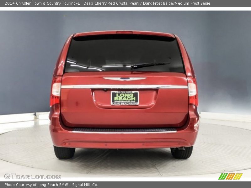 Deep Cherry Red Crystal Pearl / Dark Frost Beige/Medium Frost Beige 2014 Chrysler Town & Country Touring-L