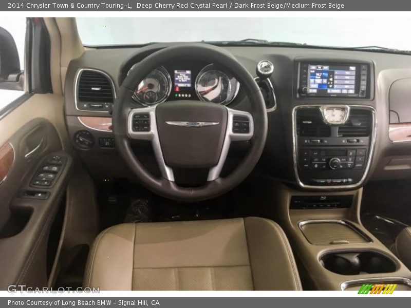 Deep Cherry Red Crystal Pearl / Dark Frost Beige/Medium Frost Beige 2014 Chrysler Town & Country Touring-L