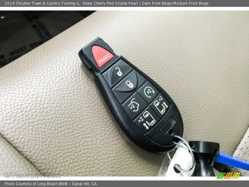 Deep Cherry Red Crystal Pearl / Dark Frost Beige/Medium Frost Beige 2014 Chrysler Town & Country Touring-L