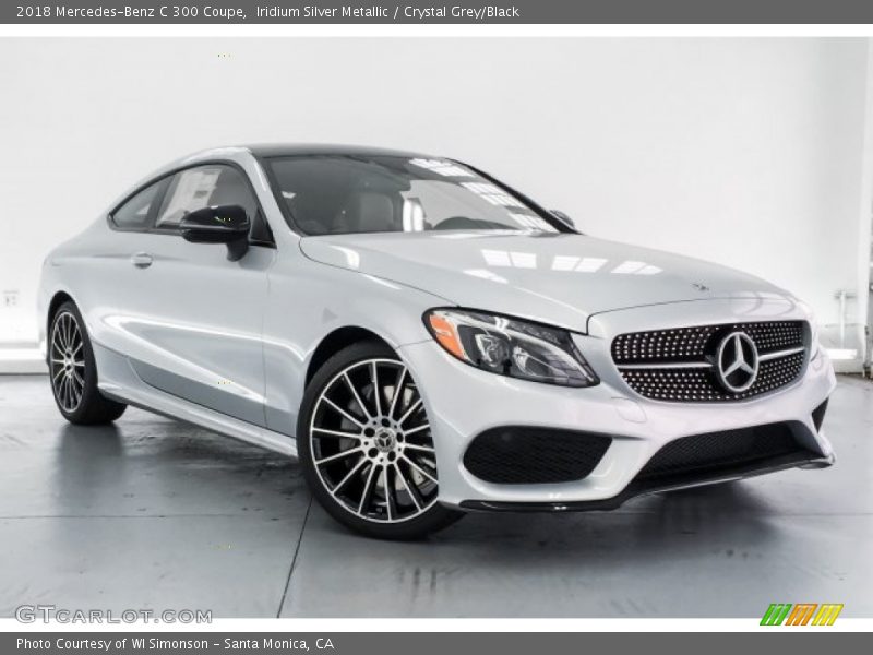 Iridium Silver Metallic / Crystal Grey/Black 2018 Mercedes-Benz C 300 Coupe