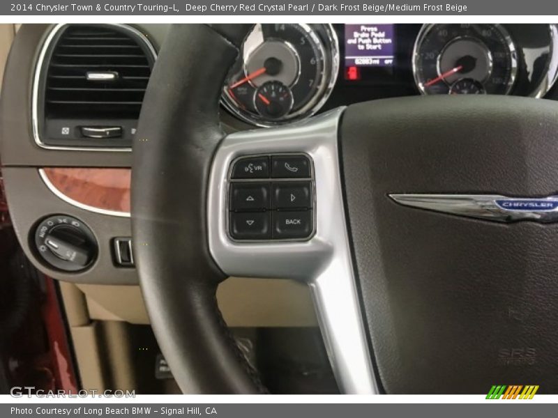 Deep Cherry Red Crystal Pearl / Dark Frost Beige/Medium Frost Beige 2014 Chrysler Town & Country Touring-L