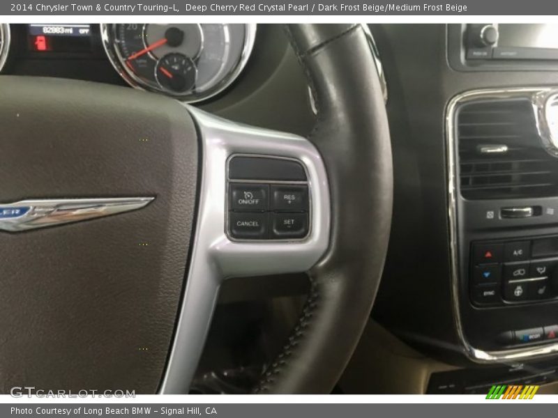 Deep Cherry Red Crystal Pearl / Dark Frost Beige/Medium Frost Beige 2014 Chrysler Town & Country Touring-L