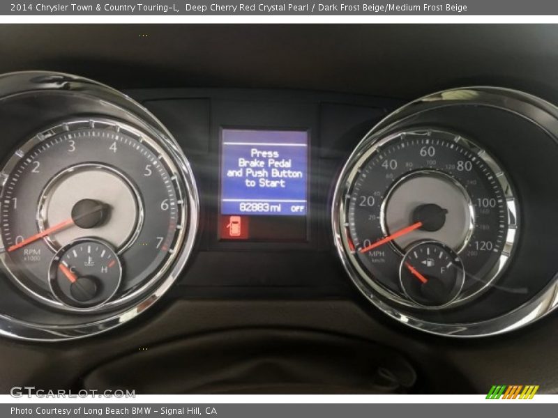 Deep Cherry Red Crystal Pearl / Dark Frost Beige/Medium Frost Beige 2014 Chrysler Town & Country Touring-L
