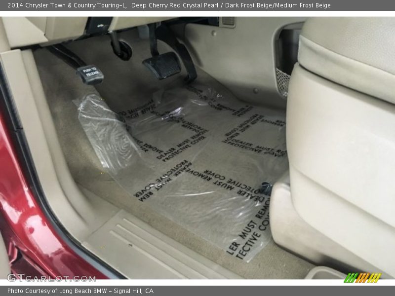 Deep Cherry Red Crystal Pearl / Dark Frost Beige/Medium Frost Beige 2014 Chrysler Town & Country Touring-L