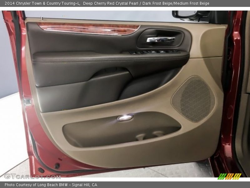 Deep Cherry Red Crystal Pearl / Dark Frost Beige/Medium Frost Beige 2014 Chrysler Town & Country Touring-L