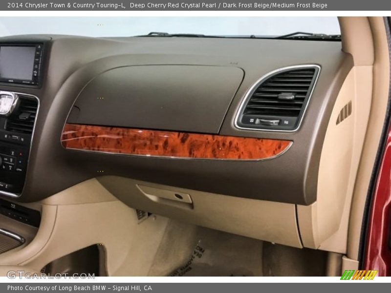 Deep Cherry Red Crystal Pearl / Dark Frost Beige/Medium Frost Beige 2014 Chrysler Town & Country Touring-L