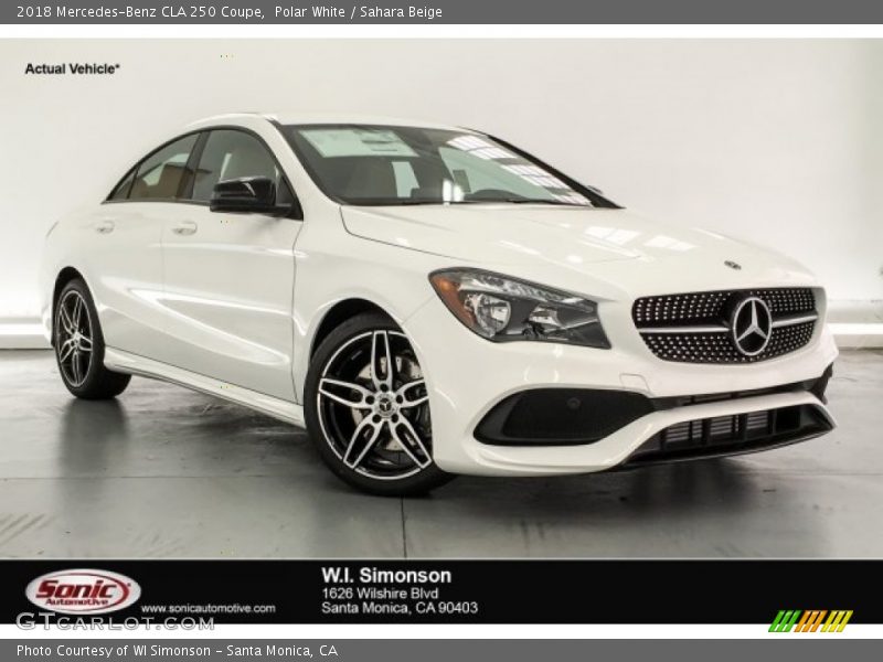 Polar White / Sahara Beige 2018 Mercedes-Benz CLA 250 Coupe