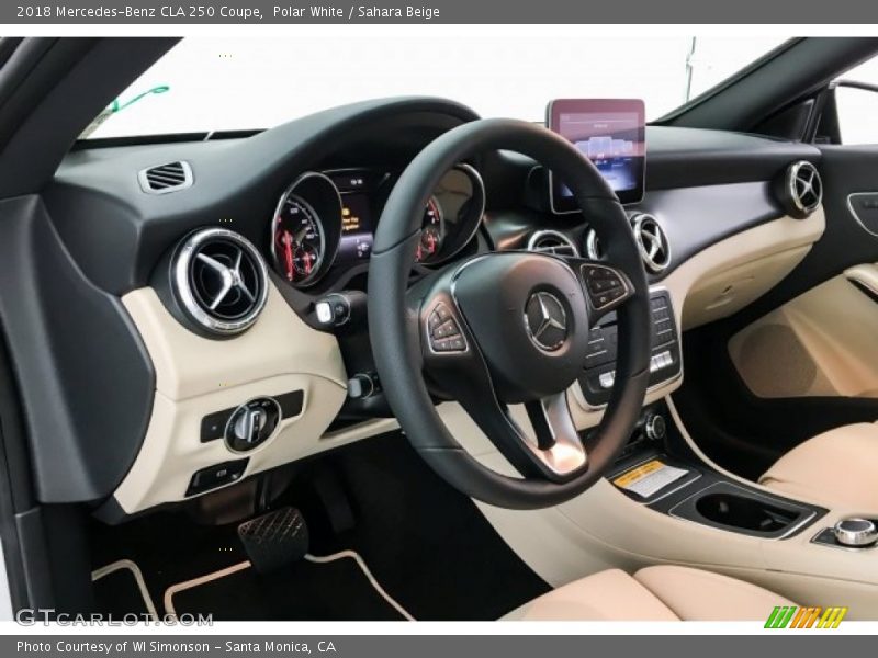 Polar White / Sahara Beige 2018 Mercedes-Benz CLA 250 Coupe