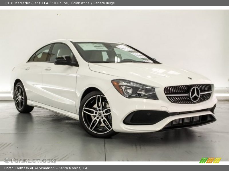 Polar White / Sahara Beige 2018 Mercedes-Benz CLA 250 Coupe