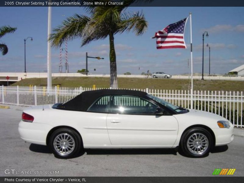 Stone White / Charcoal 2005 Chrysler Sebring Touring Convertible