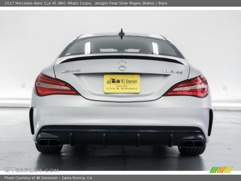 designo Polar Silver Magno (Matte) / Black 2017 Mercedes-Benz CLA 45 AMG 4Matic Coupe