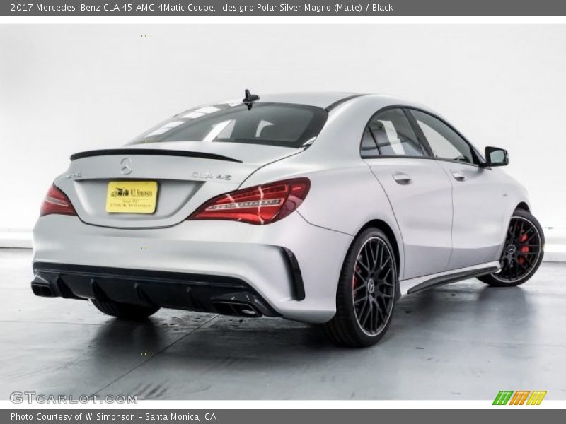 designo Polar Silver Magno (Matte) / Black 2017 Mercedes-Benz CLA 45 AMG 4Matic Coupe