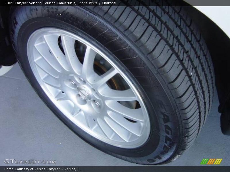 Stone White / Charcoal 2005 Chrysler Sebring Touring Convertible