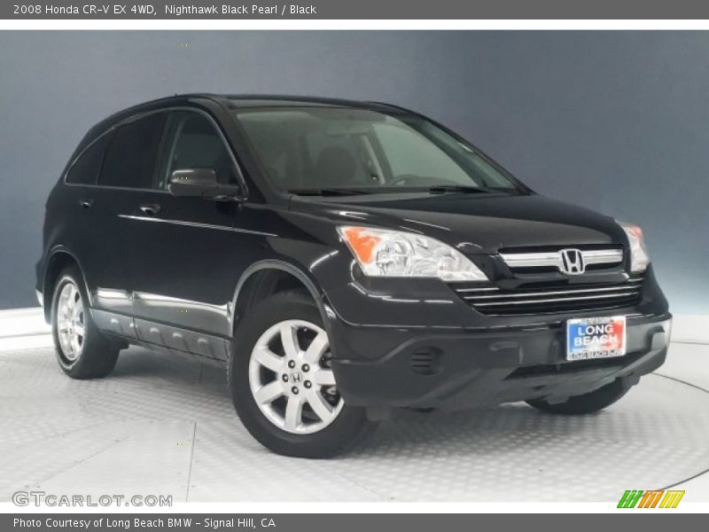 Nighthawk Black Pearl / Black 2008 Honda CR-V EX 4WD