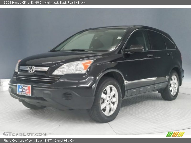 Nighthawk Black Pearl / Black 2008 Honda CR-V EX 4WD