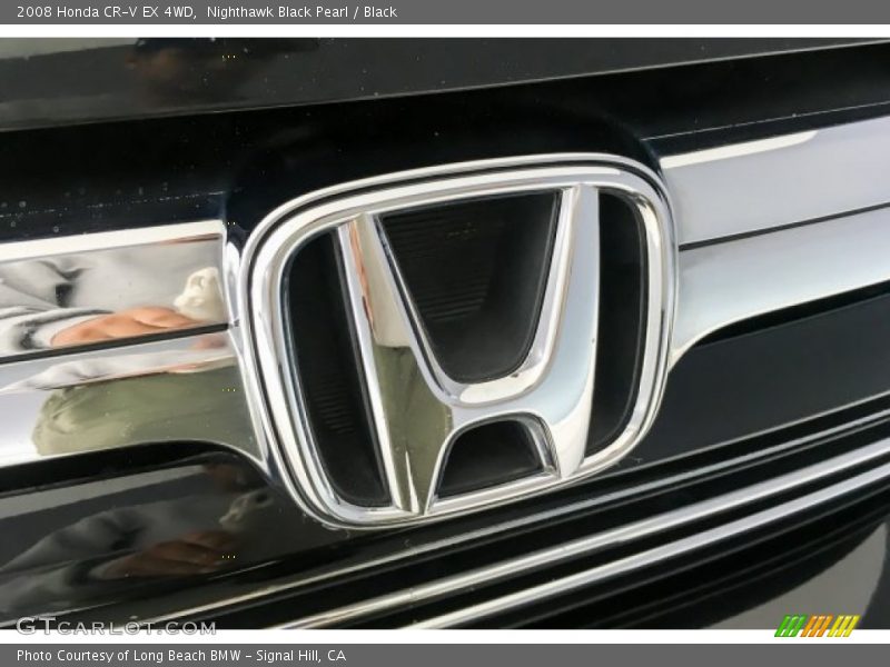 Nighthawk Black Pearl / Black 2008 Honda CR-V EX 4WD
