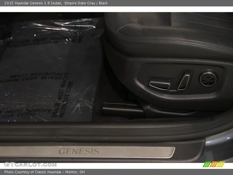 Empire State Gray / Black 2015 Hyundai Genesis 3.8 Sedan