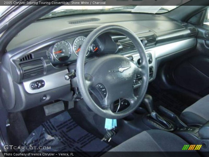 Stone White / Charcoal 2005 Chrysler Sebring Touring Convertible