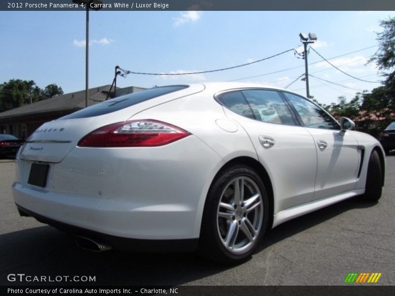 Carrara White / Luxor Beige 2012 Porsche Panamera 4