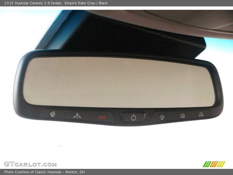 Empire State Gray / Black 2015 Hyundai Genesis 3.8 Sedan