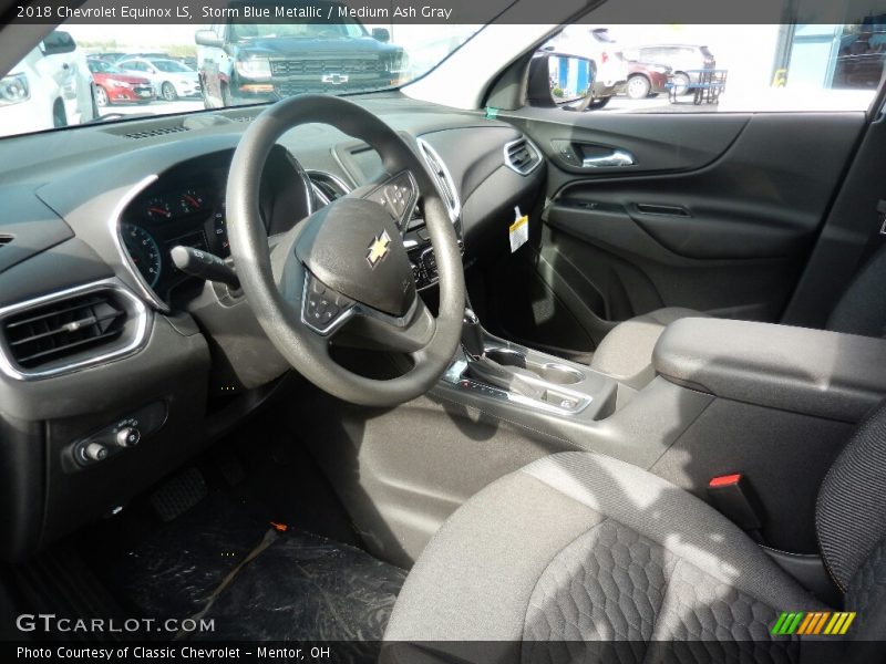 Storm Blue Metallic / Medium Ash Gray 2018 Chevrolet Equinox LS