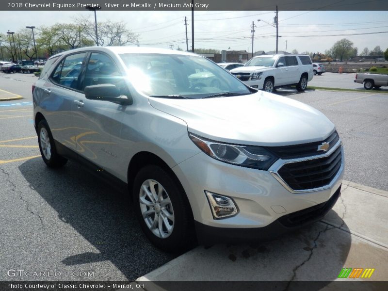 Silver Ice Metallic / Medium Ash Gray 2018 Chevrolet Equinox Premier